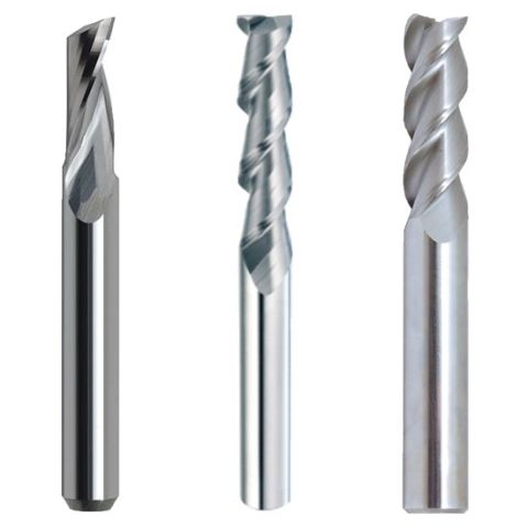 Pinnfräs 1-3 skär för aluminium 