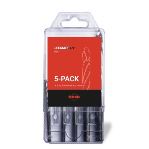 Borrsats 4-10 mm Flowstep 5-pack HSS