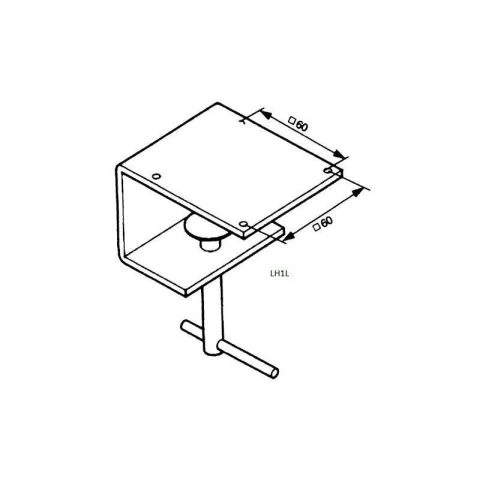 Tvingfäste för arbetsbelysning, C-C