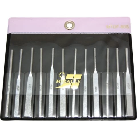 Diamantfilsats 12 st plana, korn #120-600