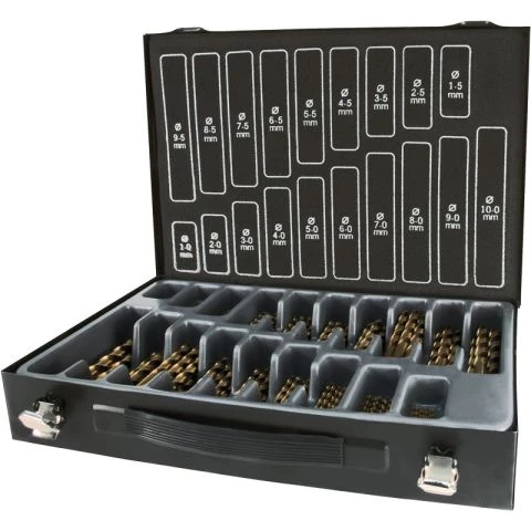 Borrväska 1-10 mm, HSS, Co5%, 170 delar